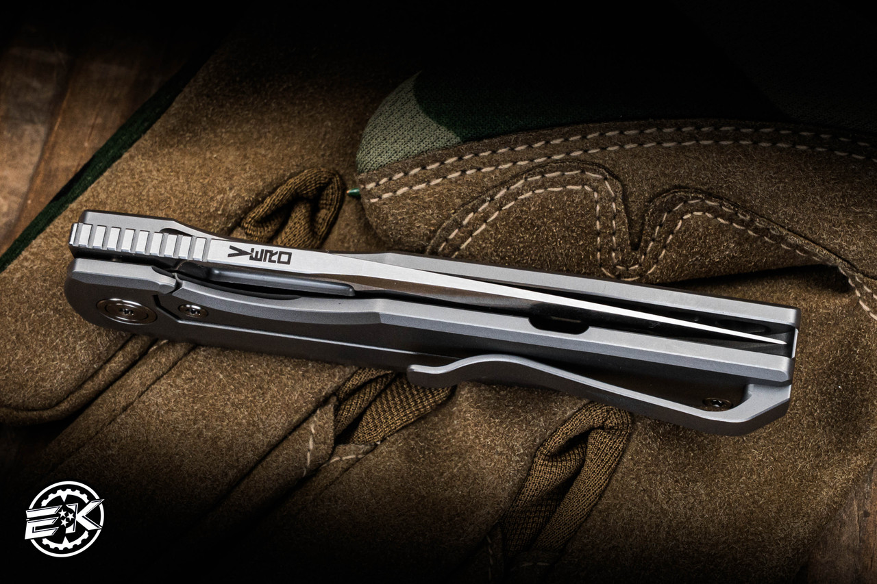 Preowned-Vero Engineering Lux 3.3 Mini Folding Knife Bead Blasted
