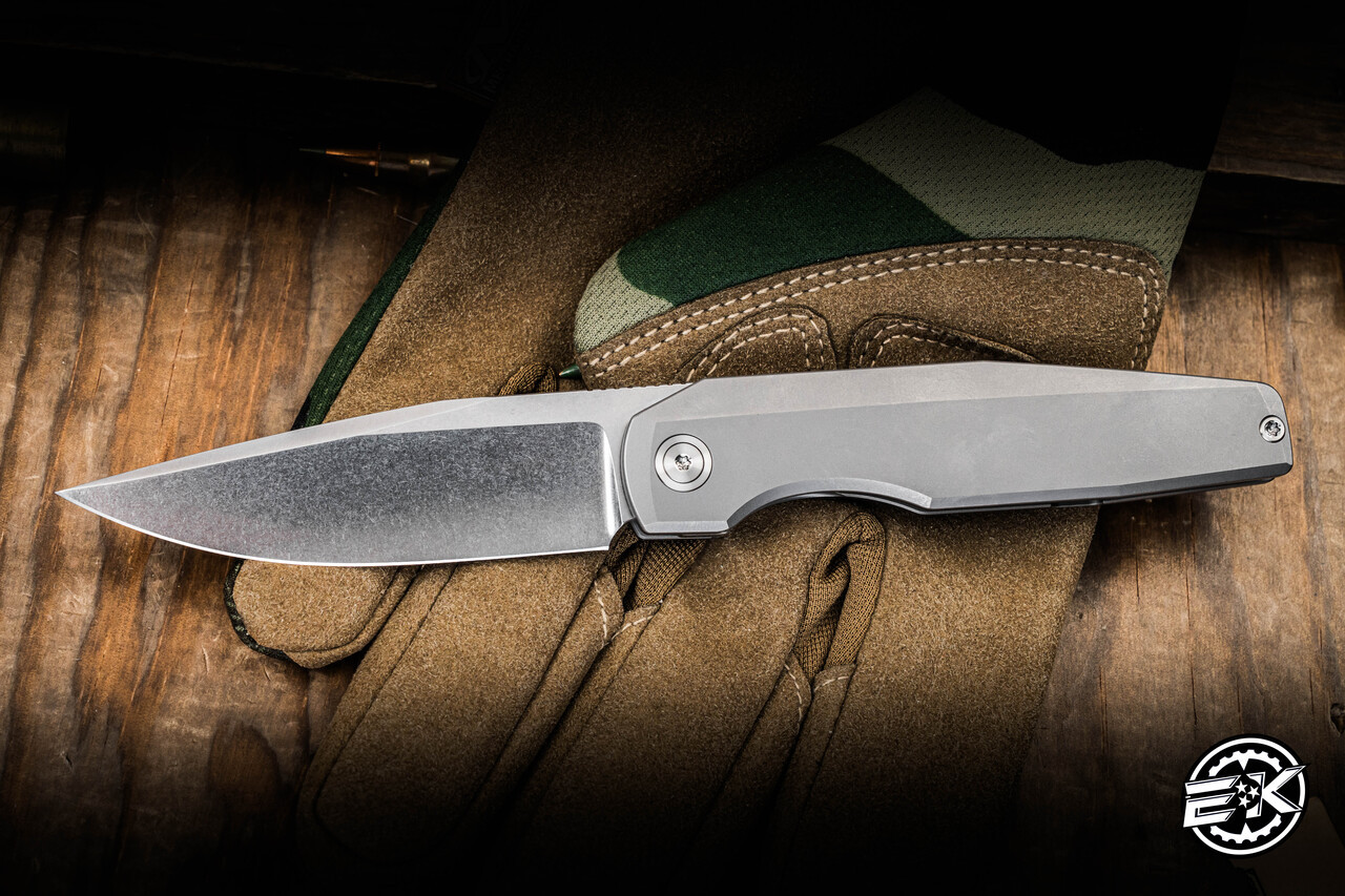 Preowned-Vero Engineering Lux 3.3 Mini Folding Knife Bead Blasted
