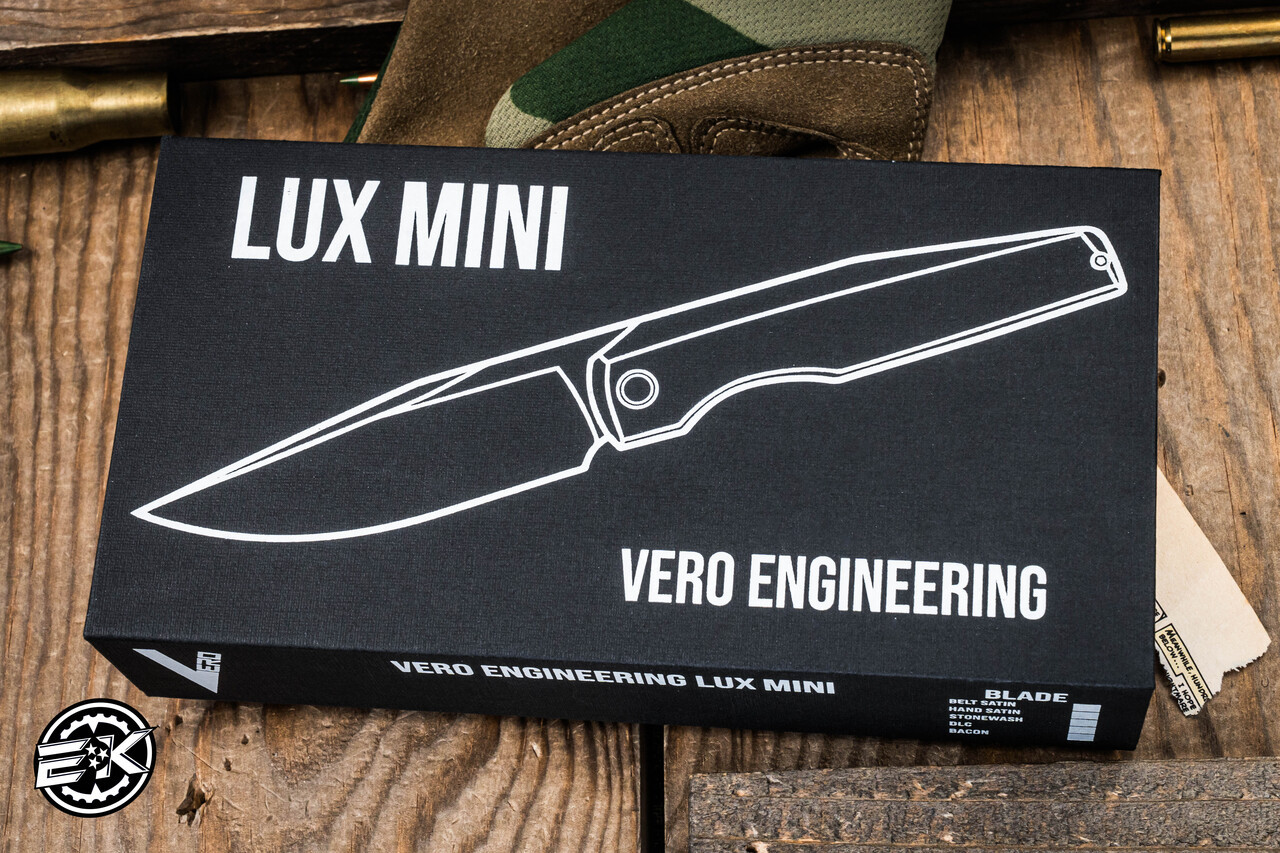 Preowned-Vero Engineering Lux 3.3 Mini Folding Knife Bead Blasted