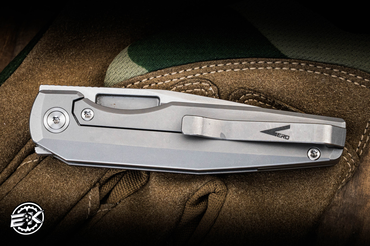 Preowned-Vero Engineering Lux 3.3 Mini Folding Knife Titanium x