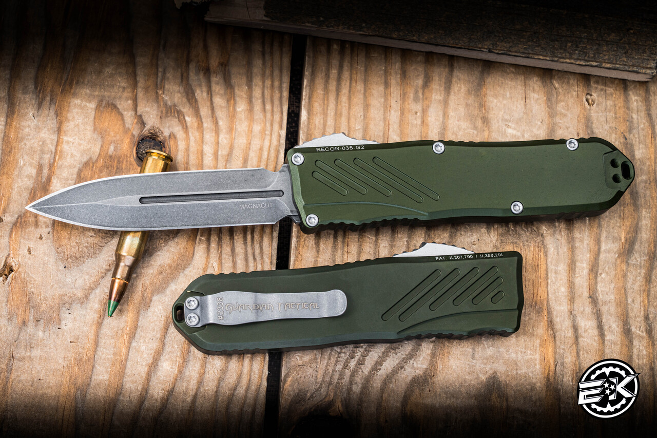 Guardian Tactical RECON-035 G2 OTF Automatic Knife OD Green 3.3