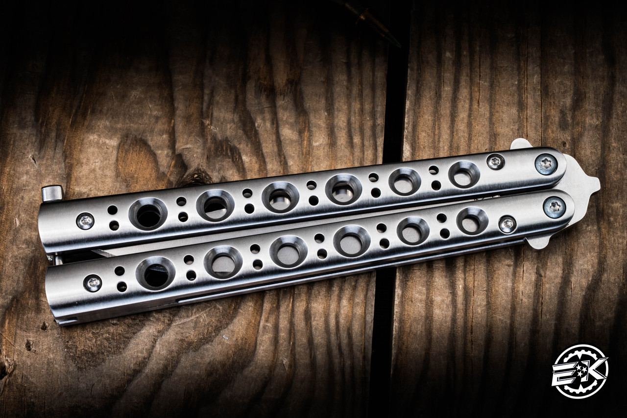 パパサル Preowned-Benchmade 62 Balisong, Stainless Steel Handles T-Latch