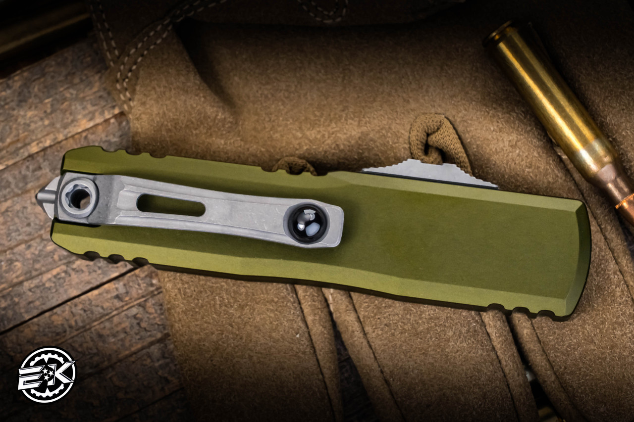 Microtech UTX-85 Gen IV OTF Automatic Knife OD Green 3.1