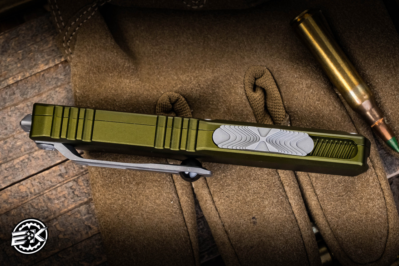 Microtech UTX-85 Gen IV OTF Automatic Knife OD Green 3.1