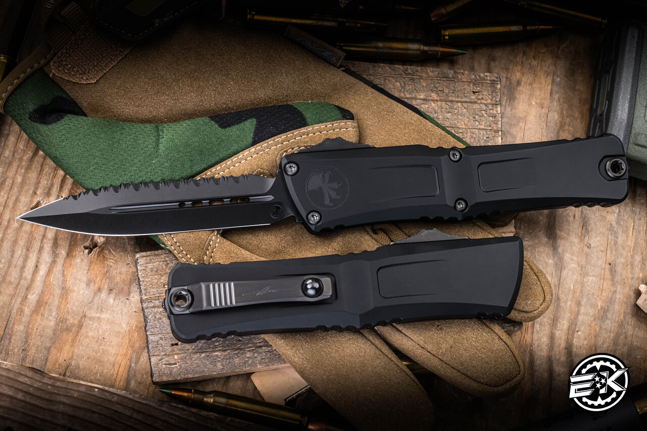 Microtech Combat Troodon Gen III OTF Automatic Knife DLC Shadow 4