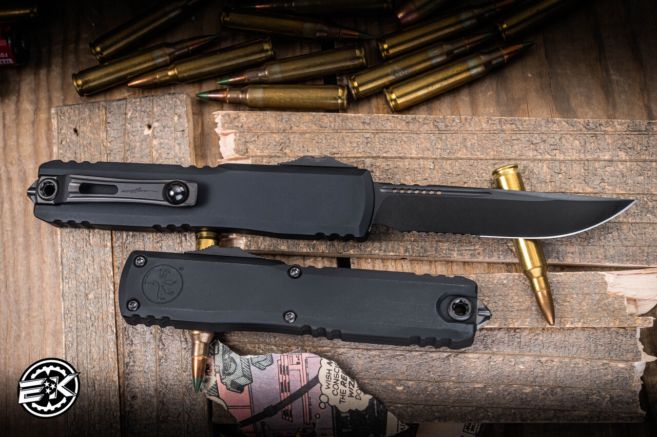 ジャパンテクノロジー　テスラクト Microtech Ultratech Gen III ZBP OTF Automatic Knife Shadow 3.5