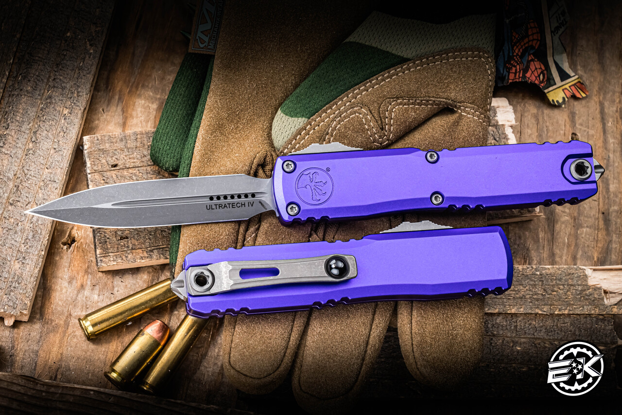 Microtech Ultratech Gen IV OTF Automatic Knife Purple 3.5