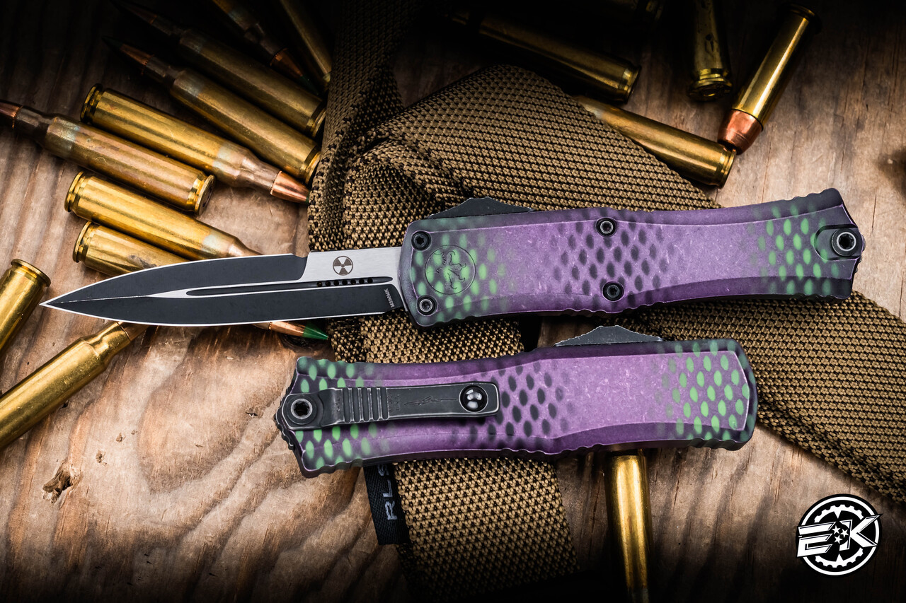Microtech Hera II Mini OTF Automatic Knife Purple X-51 3