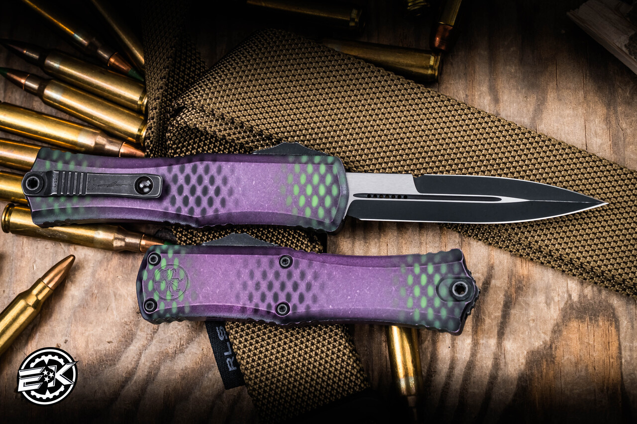 Microtech Hera II Mini OTF Automatic Knife Purple X-51 3