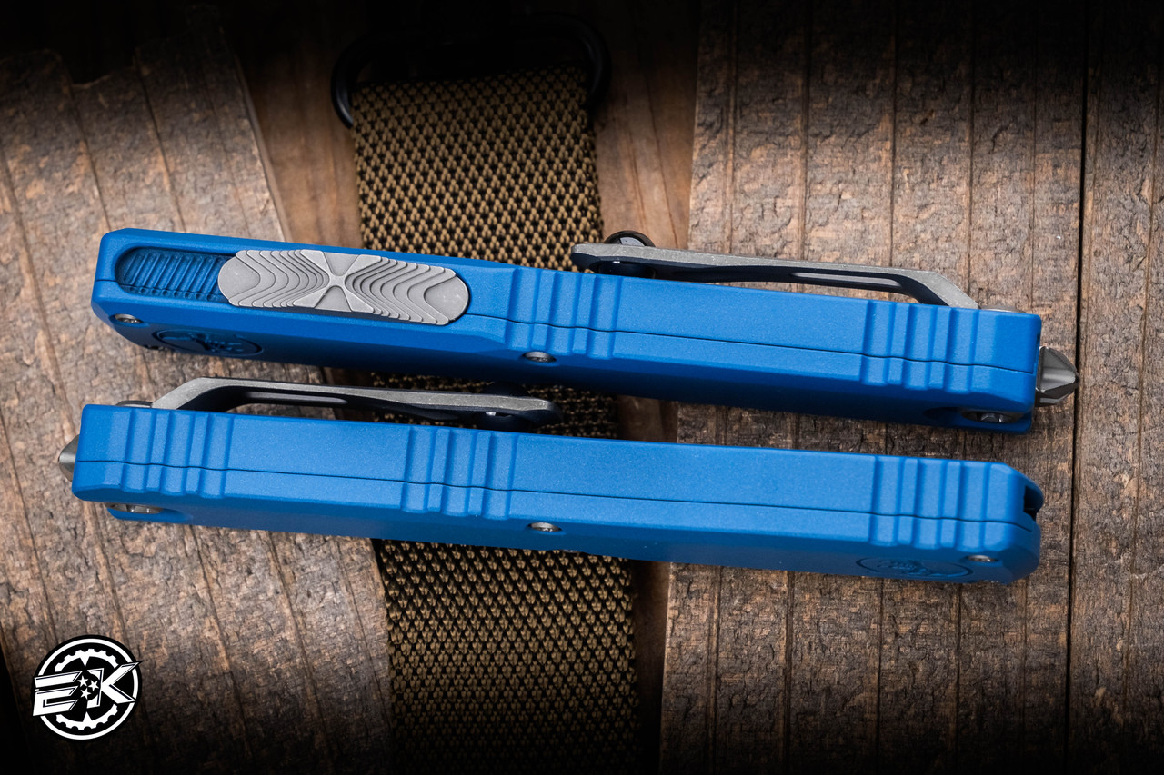 Microtech Ultratech Gen III ZBP OTF Automatic Knife Cerakote Blue