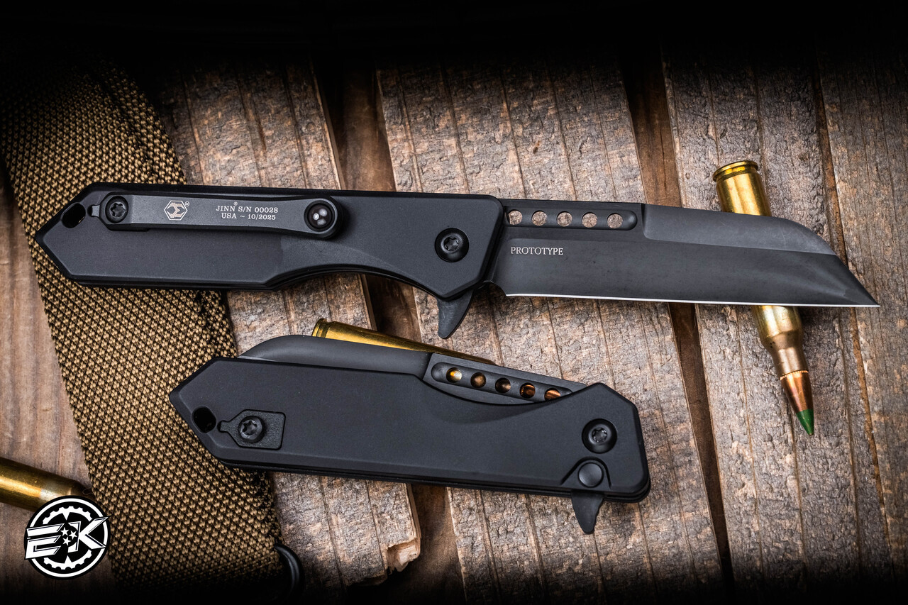 Prototype-Heretic Knives Jinn Button Lock Flipper Knife 3