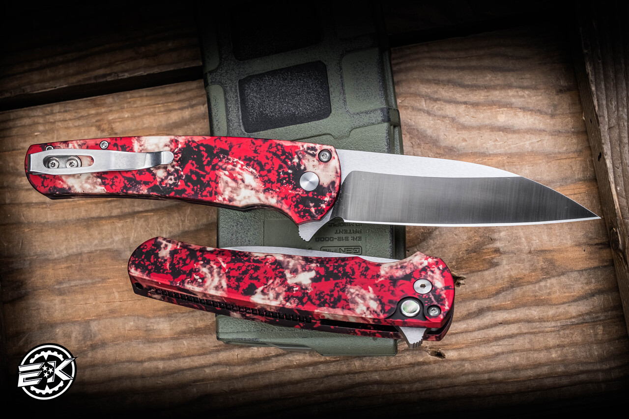 ProTech Malibu Manual Flipper Knife Crimson Tiger Camo 3.25