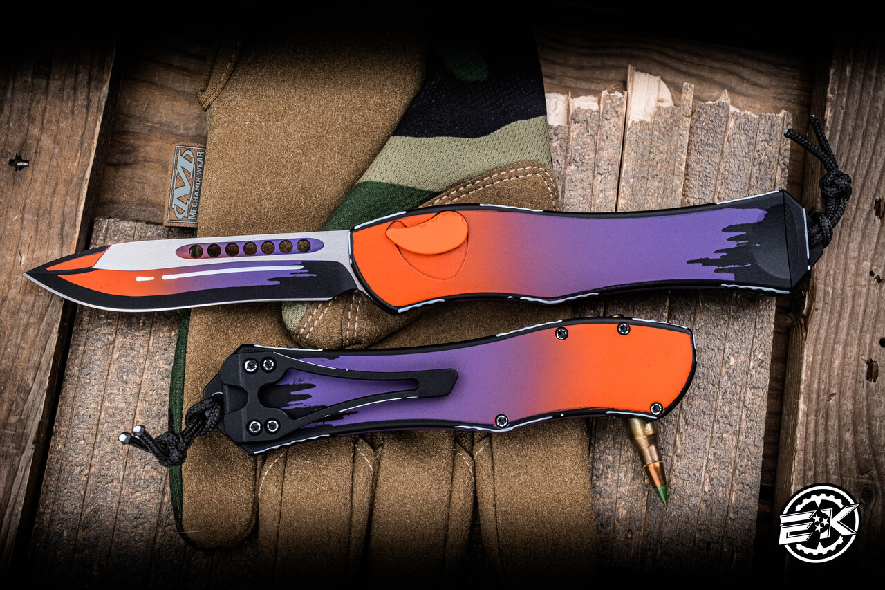 Heretic Knives Hydra V4 OTF Automatic Knife Cel-Shade Horror Night