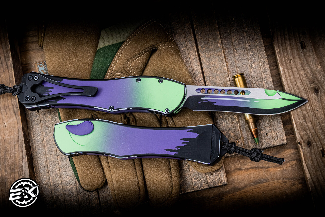 Heretic Knives Hydra V4 OTF Automatic Knife Cel-Shade Frankenstein