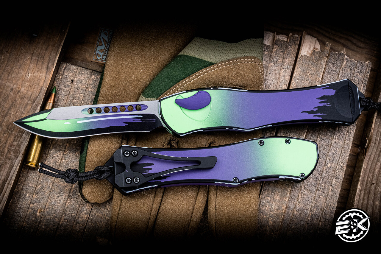 Heretic Knives Hydra V4 OTF Automatic Knife Cel-Shade Frankenstein