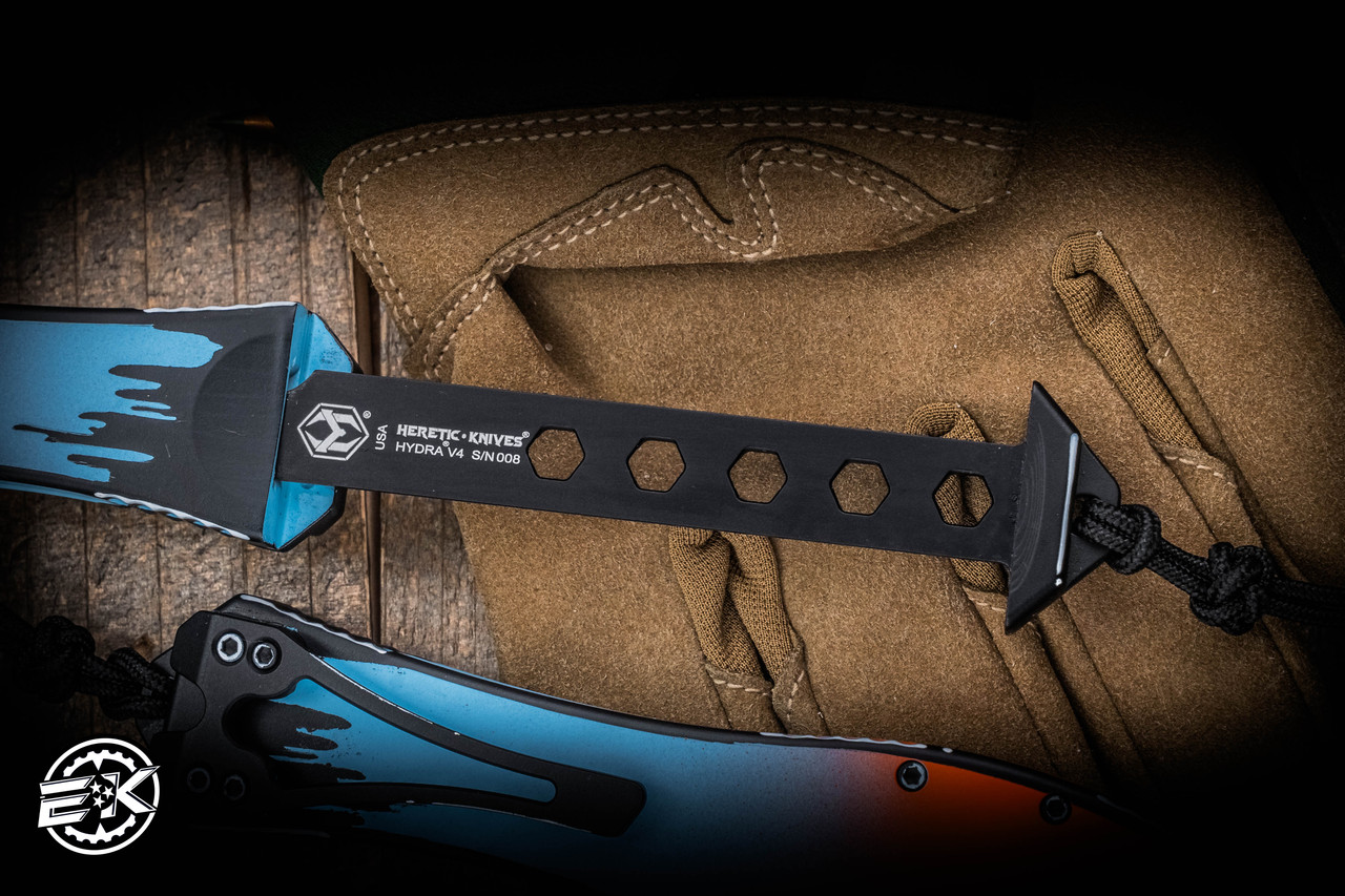 Heretic Knives Hydra V4 OTF Automatic Knife GT-40 Cel-Shade 3.6