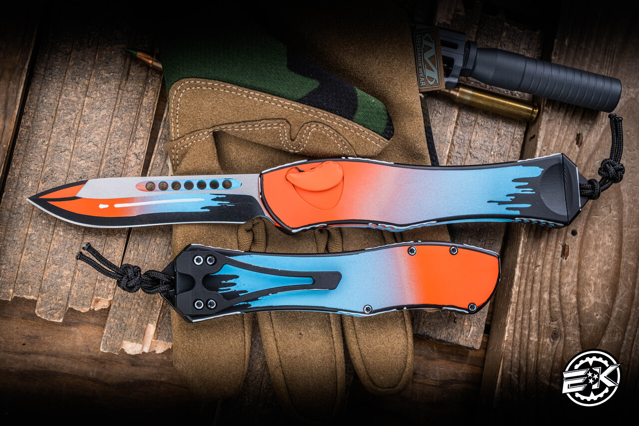 Heretic Knives Hydra V4 OTF Automatic Knife GT-40 Cel-Shade 3.6