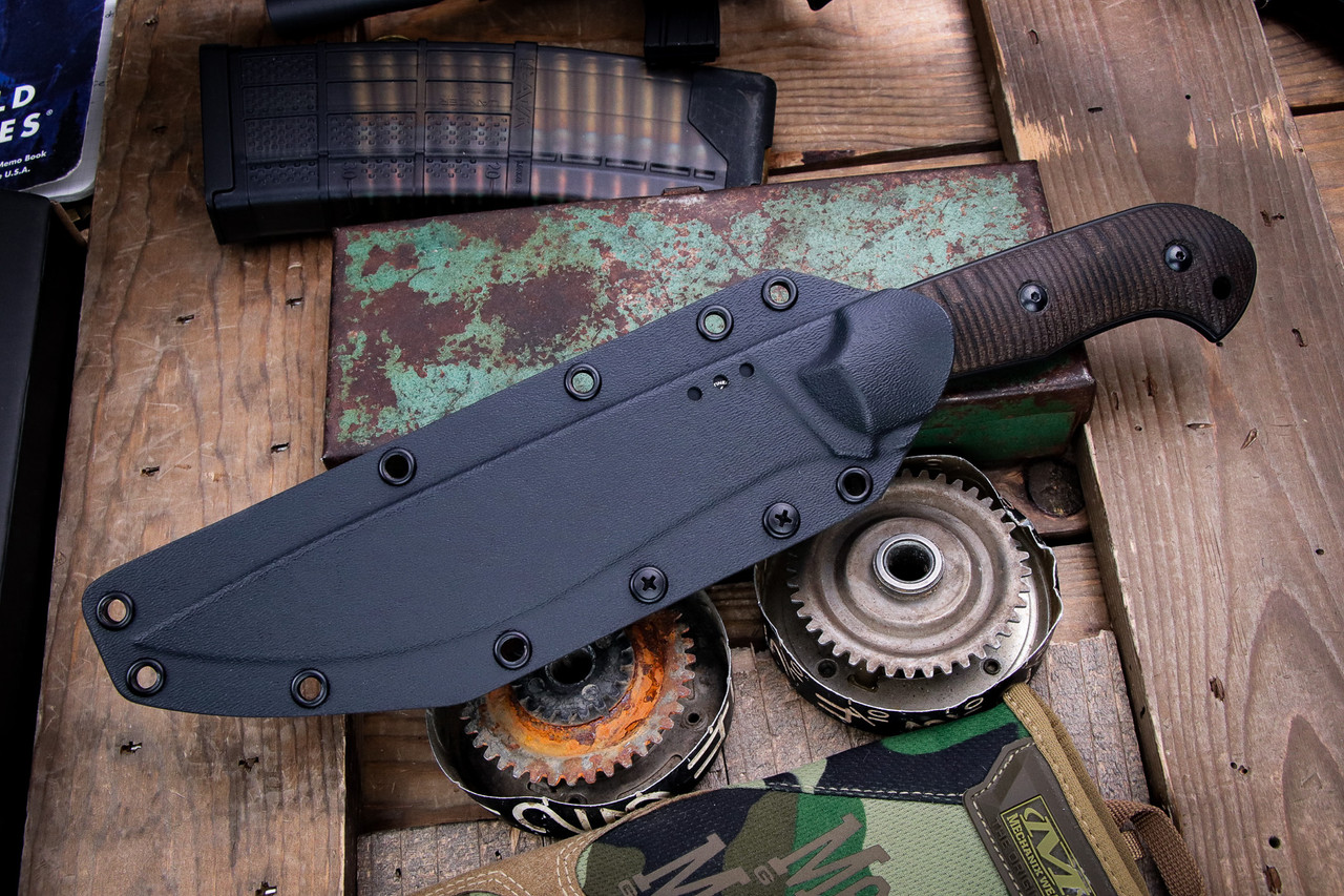 Bastinelli Knives Silence Customized Fixed Blade Knife Micarta 7