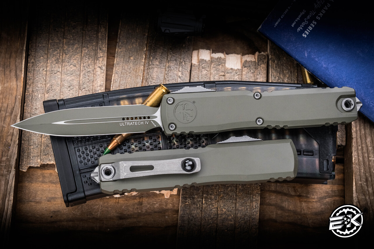 Microtech Ultratech Gen IV OTF Automatic Knife Moss Green Cerakote