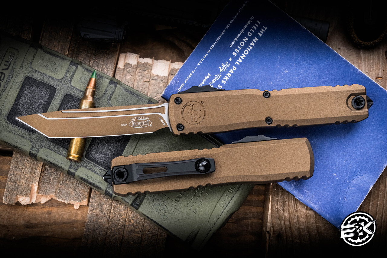 Microtech Ultratech Gen III ZBP OTF Automatic Knife Burnt Bronze