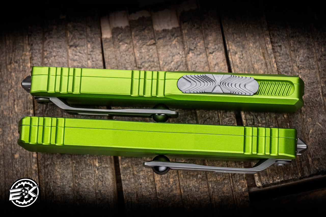 UTクリーン Microtech UTX-85 Gen IV OTF Automatic Knife Neon Green 3.1