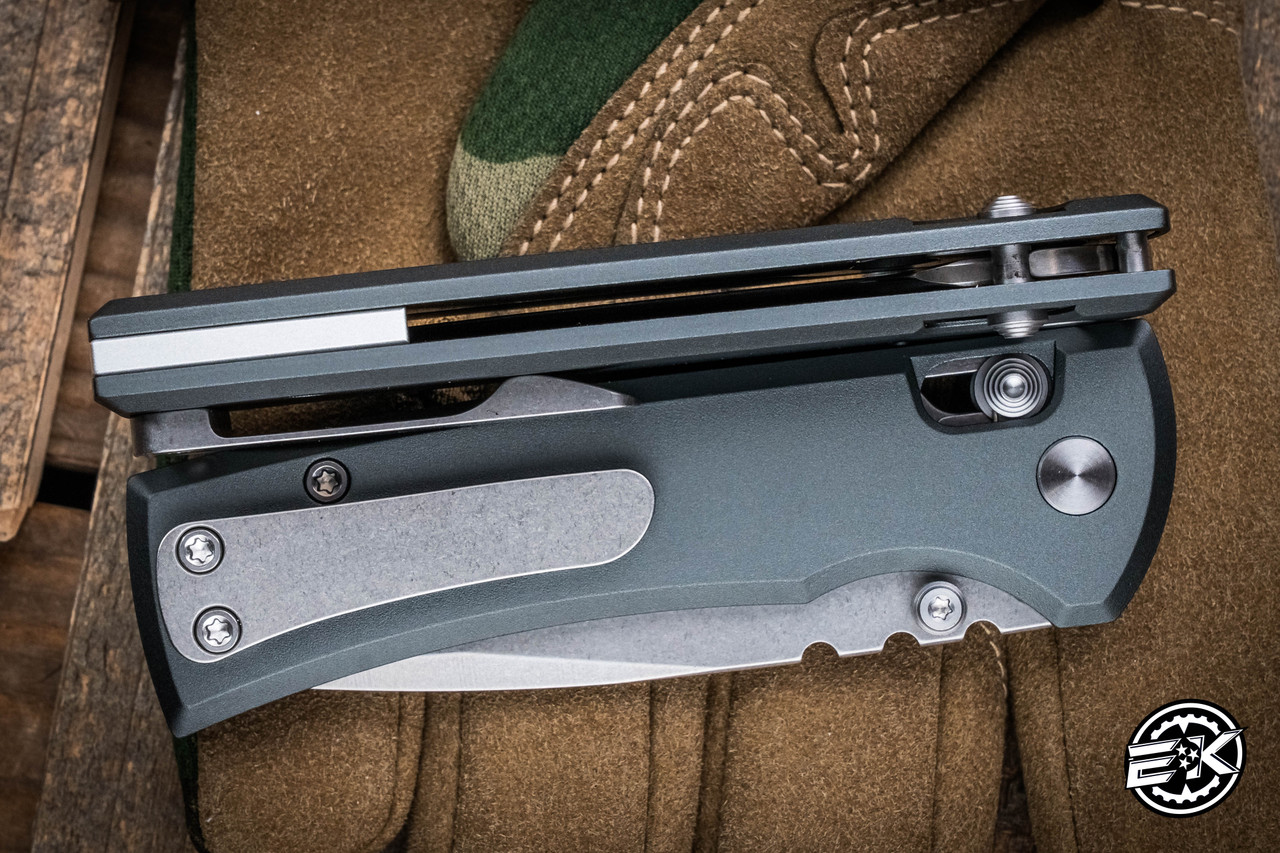 Chaves Knives Redencion Street X-Lock Folding Knife Grey Aluminum