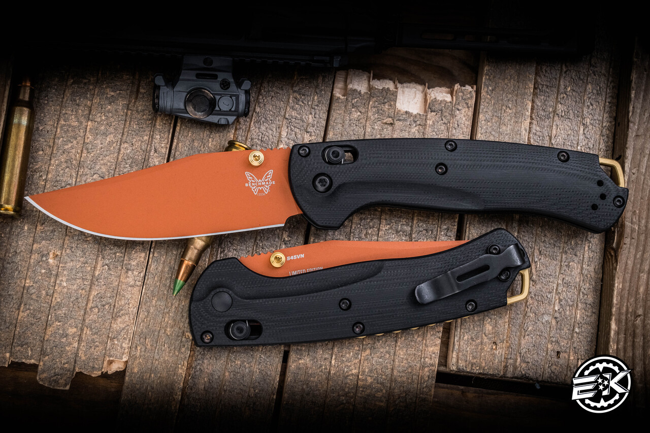Benchmade Taggedout AXIS Lock Folding Knife G10 3.5