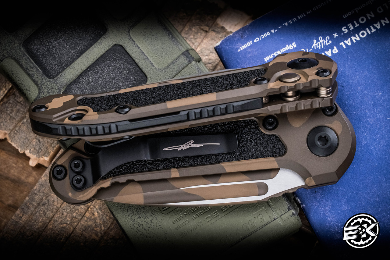 Microtech LUDT Gen III Automatic Folding Knife Badlands Camo 3.4