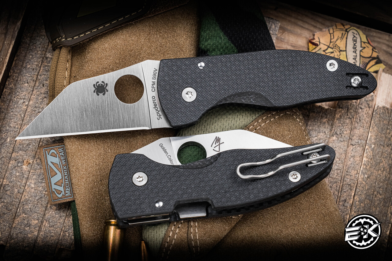 Spyderco Microjimbo Folding Knife Black Carbon Fiber 2.45