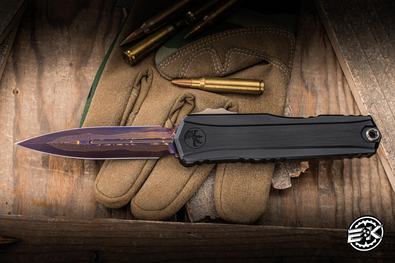 Marfione Custom Cypher II OTF Automatic Knife Aluminum 3.5