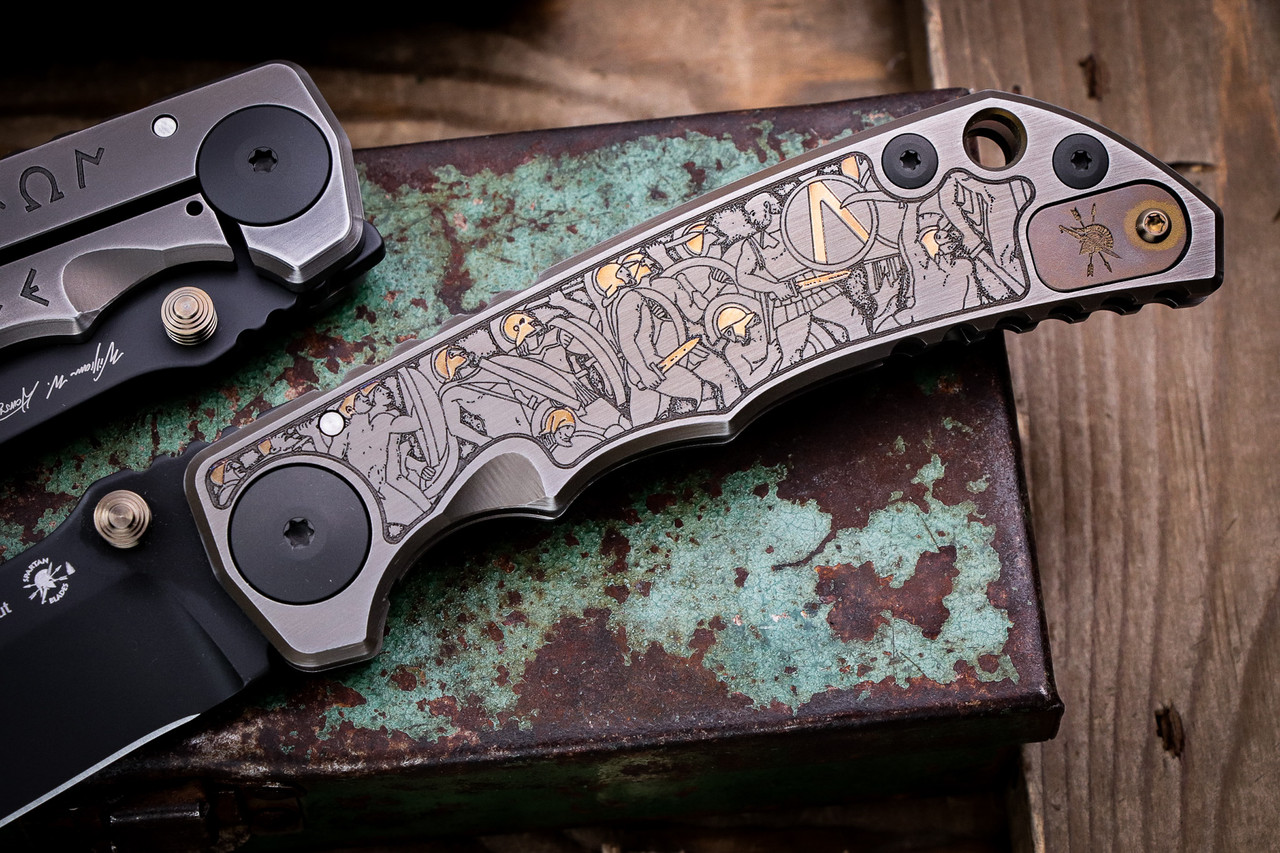Spartan Blades SHF Harsey Custom Folder Battle Titanium 4