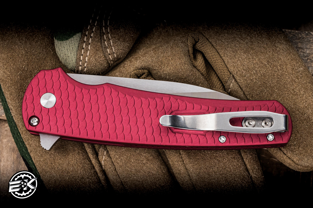 Pro-Tech Malibu Manual Folding Knife Red Dragon Scale Aluminum