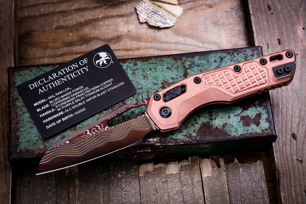 Microtech Marfione Select MSI Ram-LOK Frag Copper 3.75