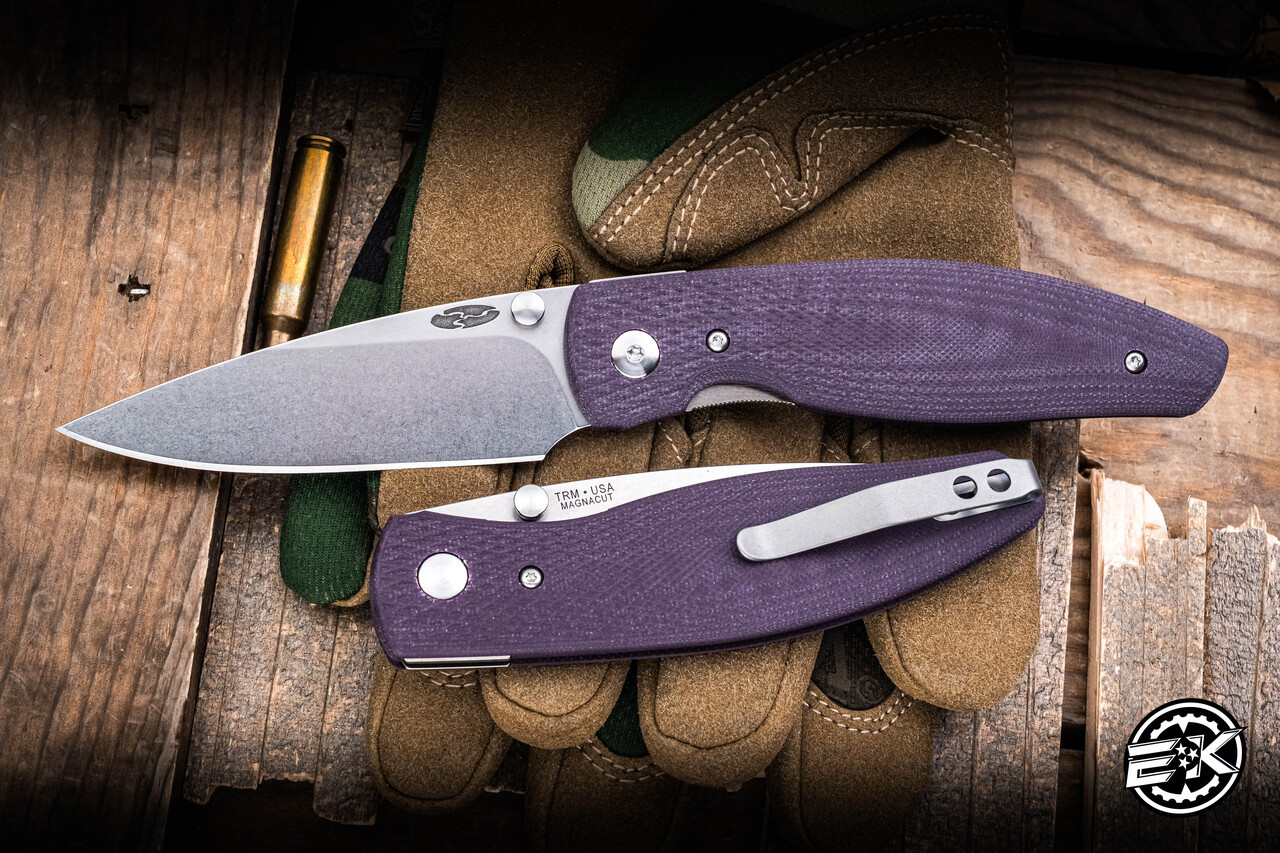 Three Rivers Manufacturing ATOM Lizard Skin Popsicle Purple G10