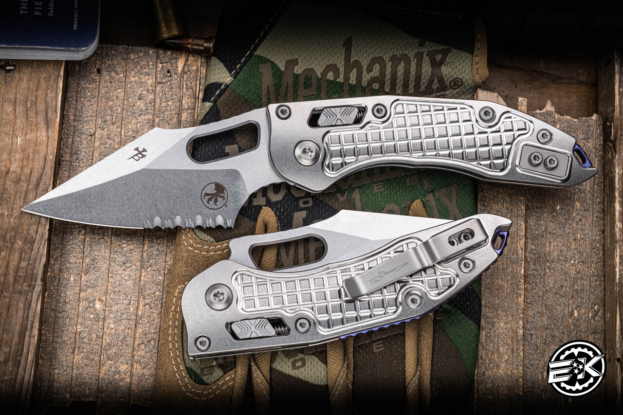 Microtech Marfione Select Stitch Ram-LOK Manual Frag Titanium