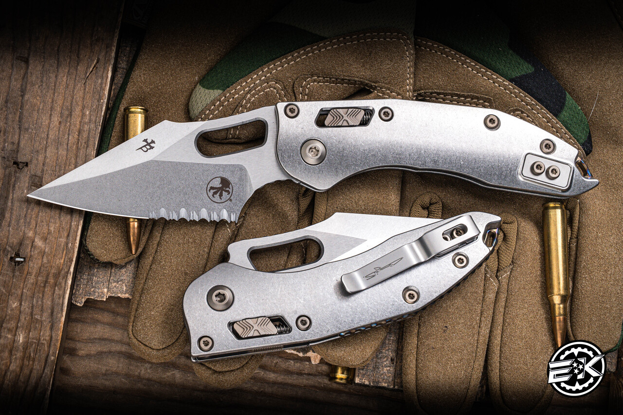 Microtech Marfione Select Stitch Ram-Lok Manual Titanium Flame