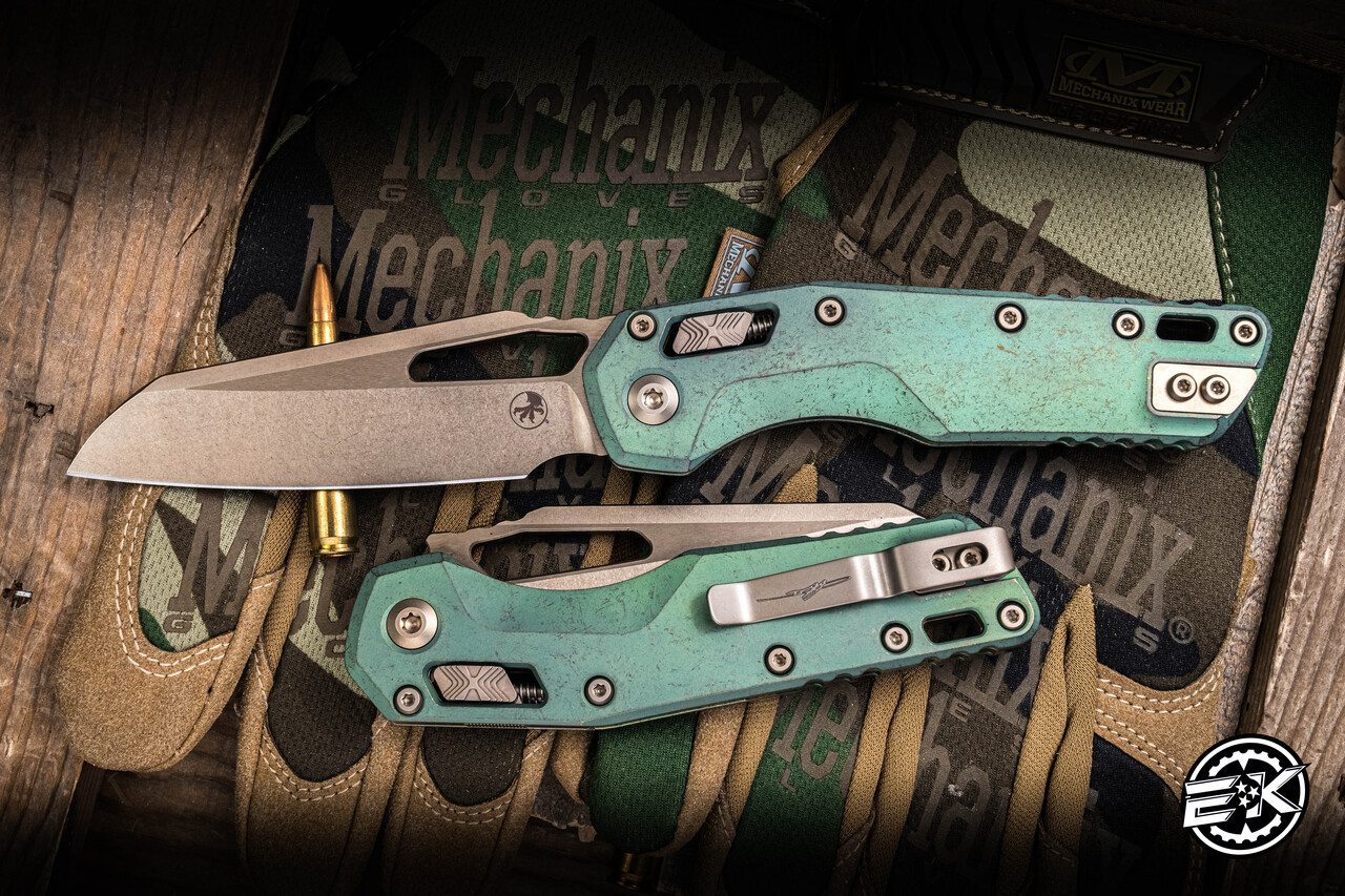 Microtech Marfione Select MSI Antique Green Titanium 3.75