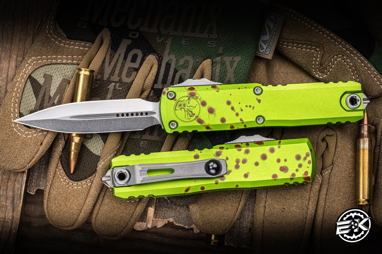 OneCut - Underground Terror Tacticsバンクシー Microtech UTX-85 Gen IV OTF Automatic Knife Zombie 3.1