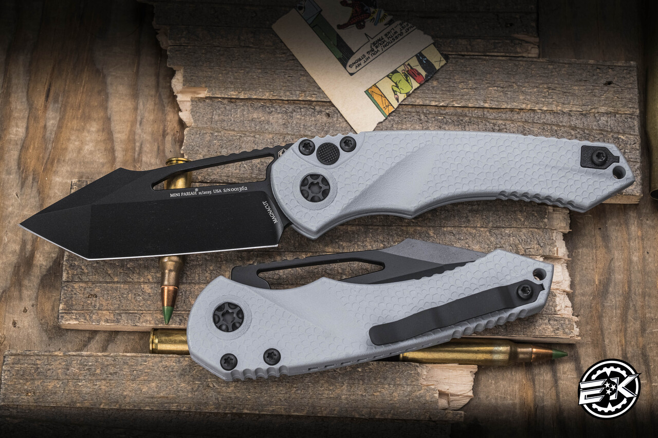 Heretic Knives Mini Pariah Manual Folding Knife Gray 3.3