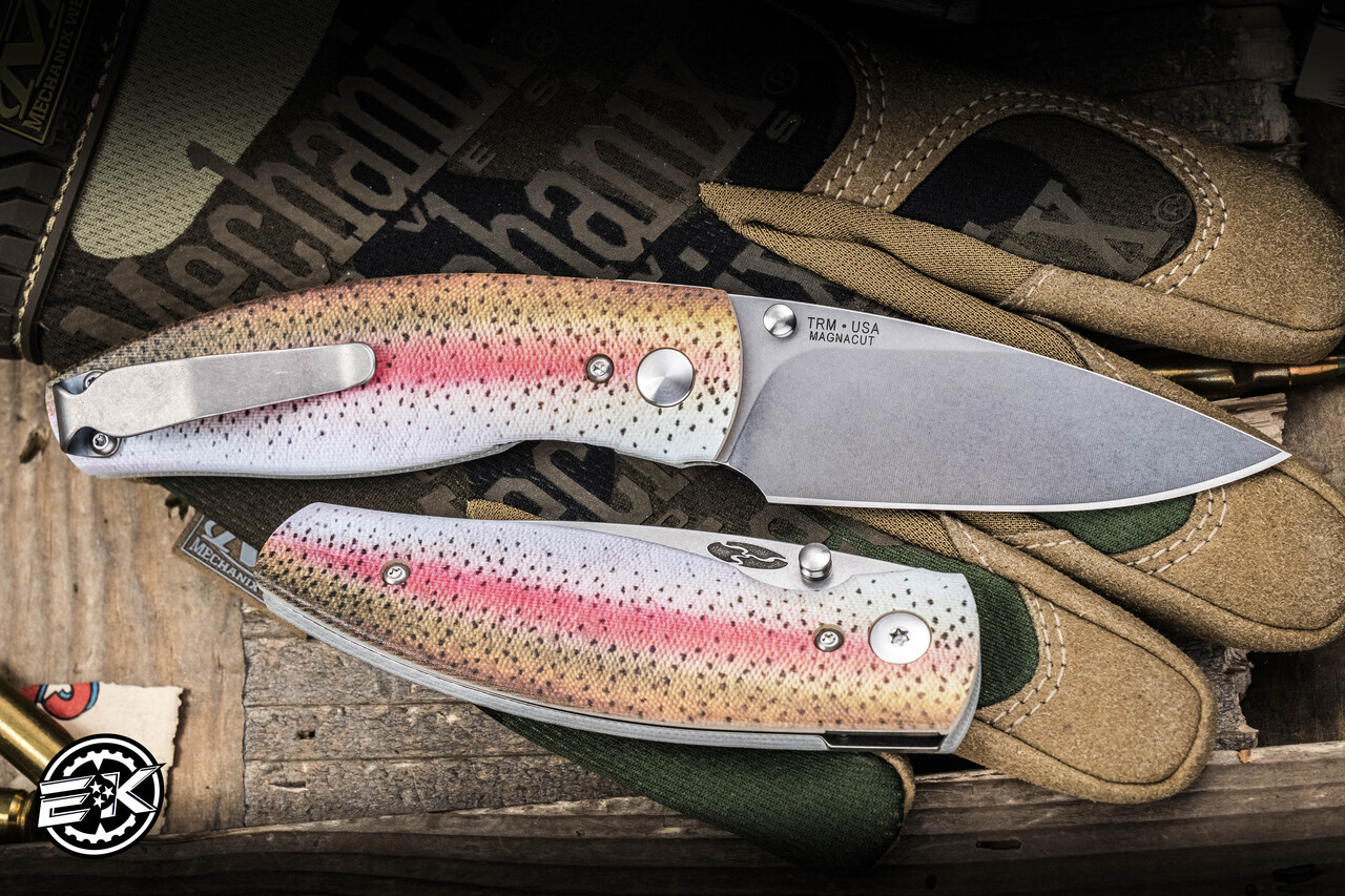 Three Rivers Manufacturing NEUTRON 2 Folding Knife Rainbow Trout