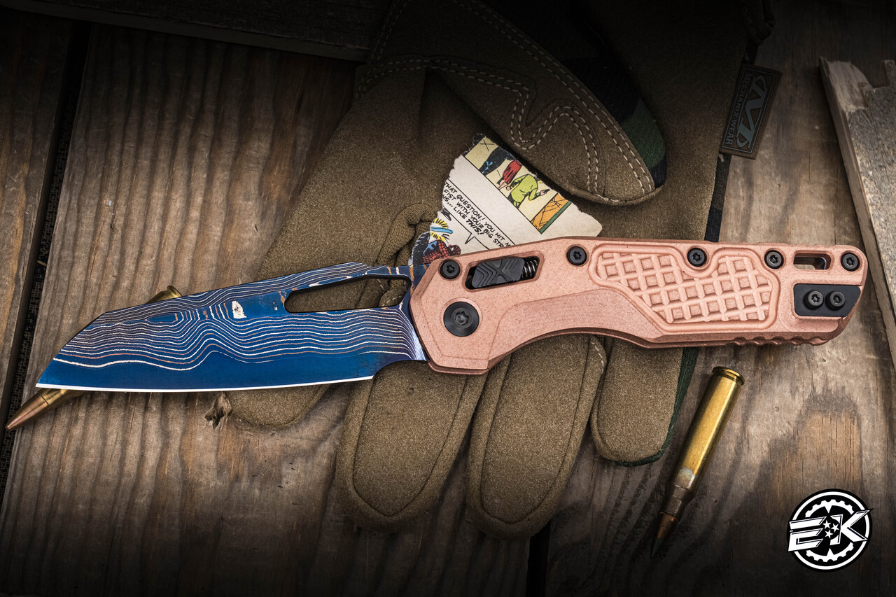 Microtech Marfione Select MSI Ram-LOK Frag Copper Blue Titanium