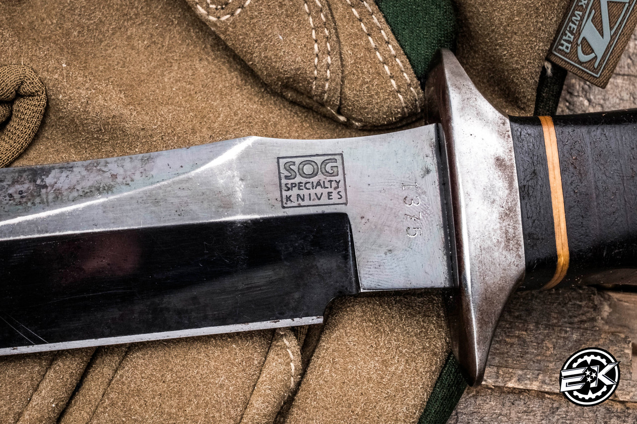 Preowned-Rare Vintage SOG Vietnam 5th Special Forces Group Bowie