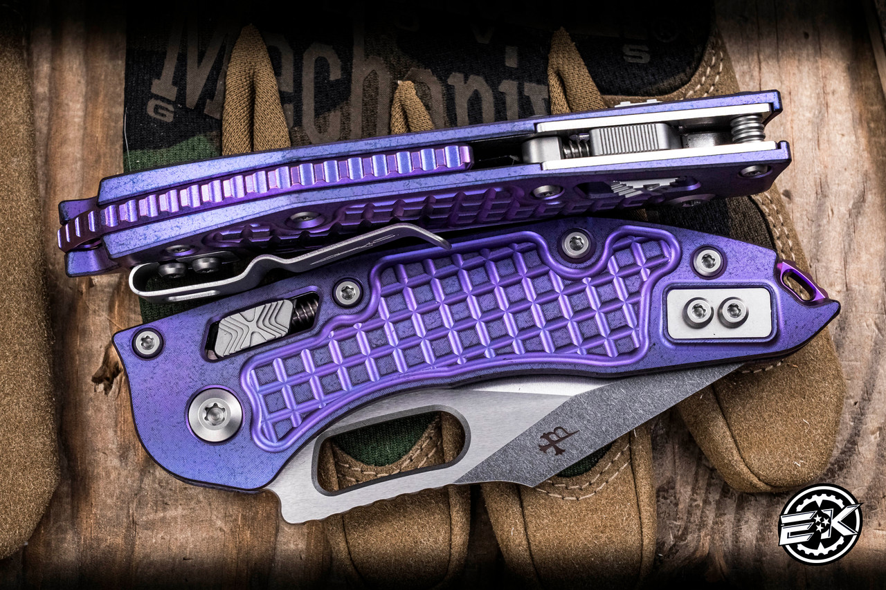 Microtech Marfione Select Stitch Ram-Lok Manual Frag Titanium
