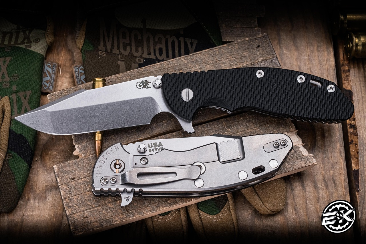 Rick Hinderer Knives XM-24 Folding Knife Black G10 4