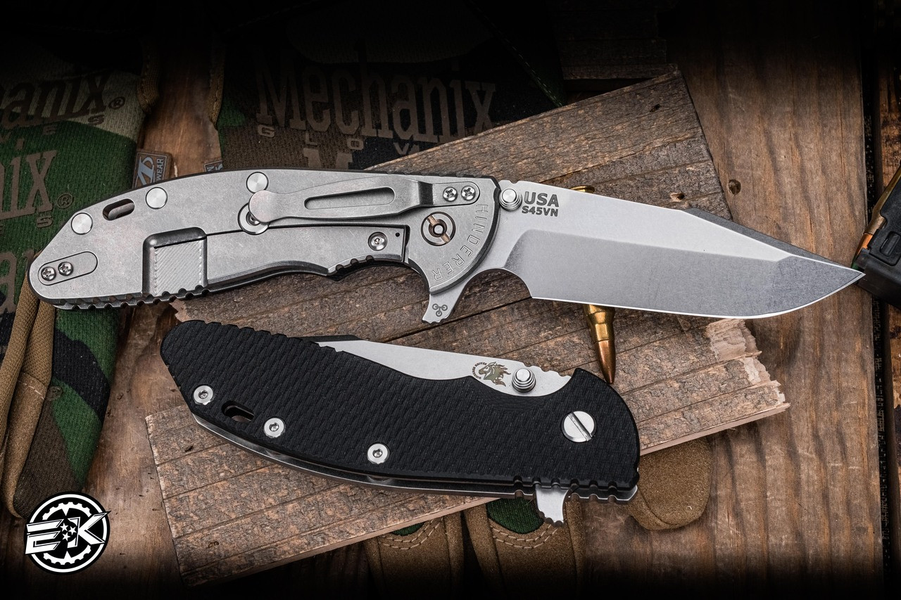 Rick Hinderer Knives XM-24 Folding Knife Black G10 4