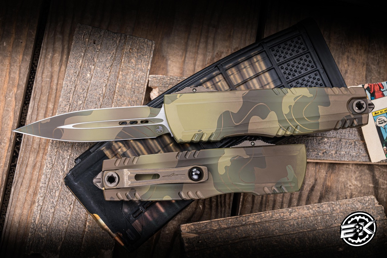 Microtech Luminary ZBP OTF Automatic Knife Topo Badlands-Bazooka