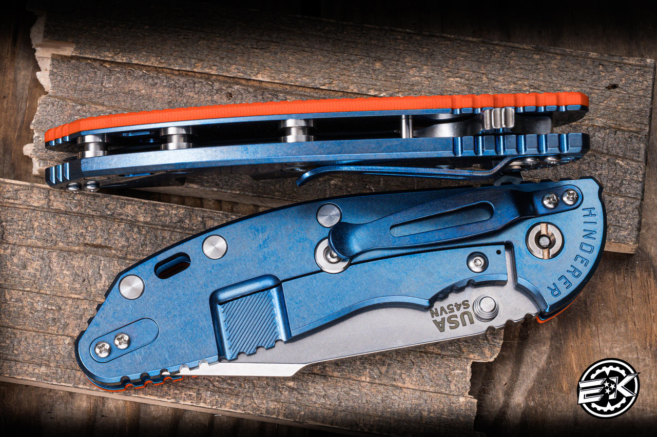 Rick Hinderer Knives XM-24 Folding Knife Orange G10 4