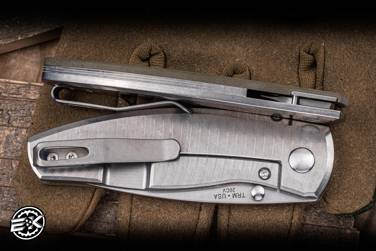 Three Rivers Manufacturing TRM NEUTRON 2 Framelock OD Green Turtle