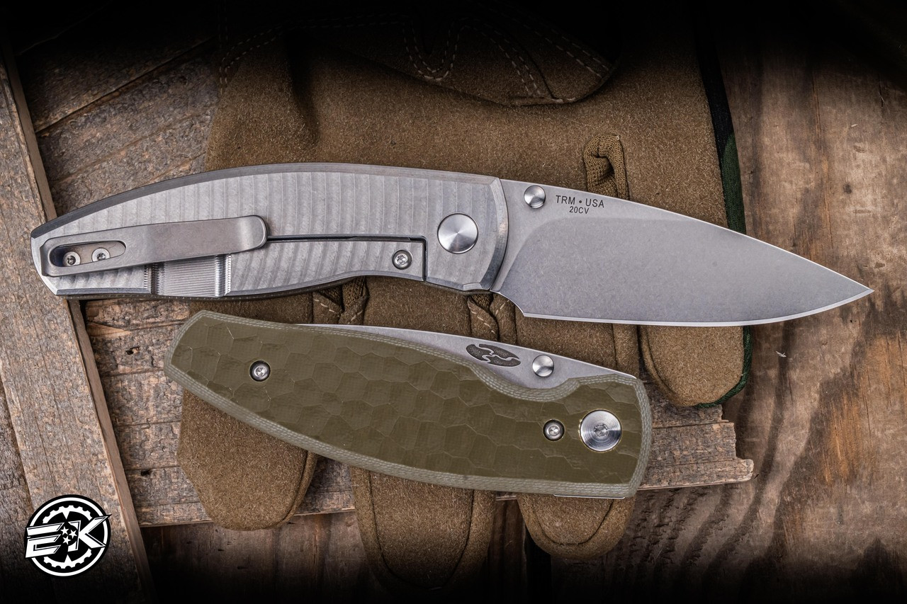 Three Rivers Manufacturing TRM NEUTRON 2 Framelock OD Green Turtle