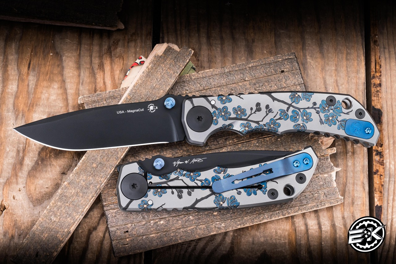 Spartan Blades SF5 SHF Harsey Custom Folder Knife Midnight Bloom